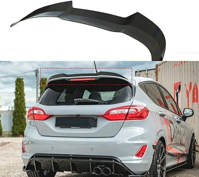 Auto Heckspoiler für Ford Fiesta ST MK8 2018-2020,Hinten Spoiler Spoilerlippe Performance Tuning Lippe Wing Spoiler Styling Modification Zubehör von HERSIL