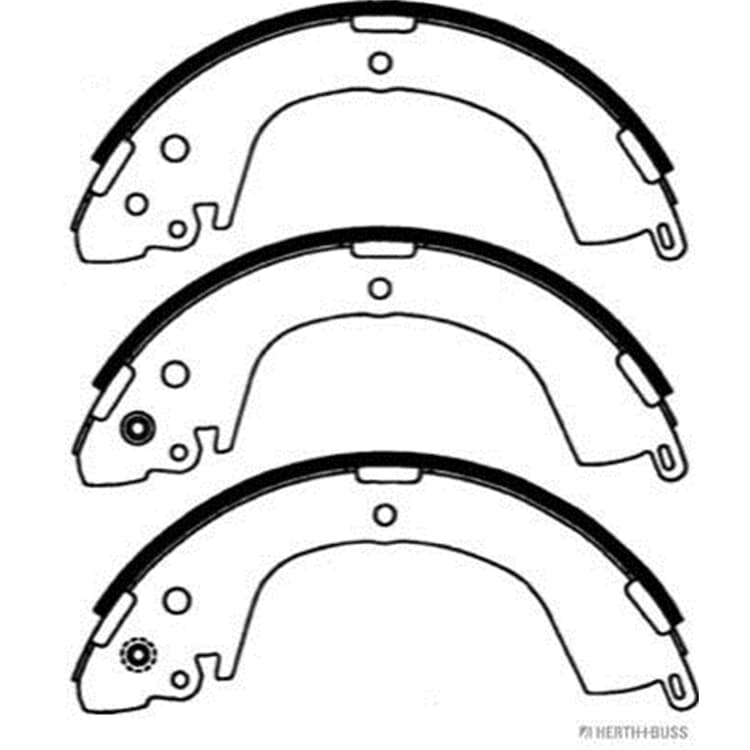 Jakoparts Bremsbacken hinten Mitsubishi L200 von HERTH+BUSS JAKOPARTS