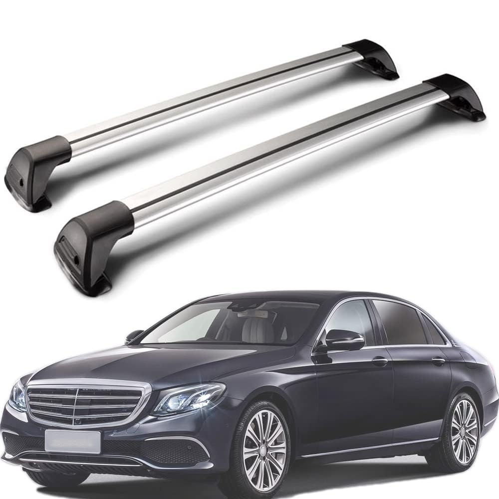 2 Stück Aluminium Dachträger Gepäckträger für E-Class W212 C207 2009 2010 2011 2014 2016,Fahrradträger Dachboxen Dachgepäckablage Railing Track Auto Zubehör von HESHS