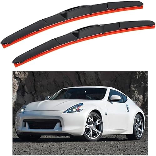 Auto Scheibenwischer für Nissan 370z 21"+19" 2009-2014, HD Leiser Scheibenwischer Ohne Knochen von HESTAY