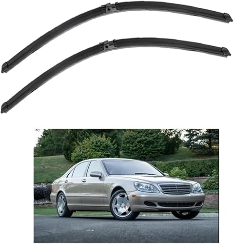 Auto Scheibenwischer für benz S-Class W220 27"+27" 2000-2005, HD Leiser Scheibenwischer Ohne Knochen von HESTAY