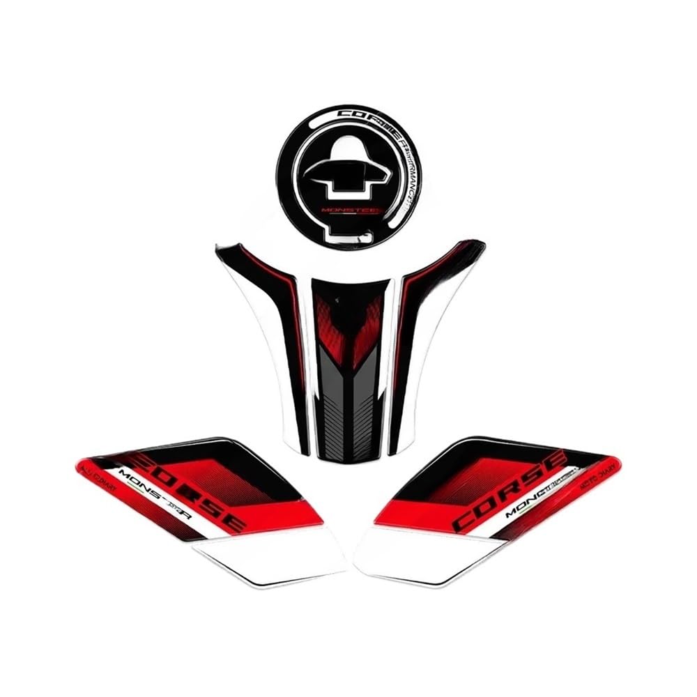 Motorrad Tank Aufkleber Für Du&Cati Für Monster 797 821 1200 2017-2021 Motorrad Kraftstoff Tank Pad Aufkleber Tank Schutz Decals Aufkleber von HEUPYU