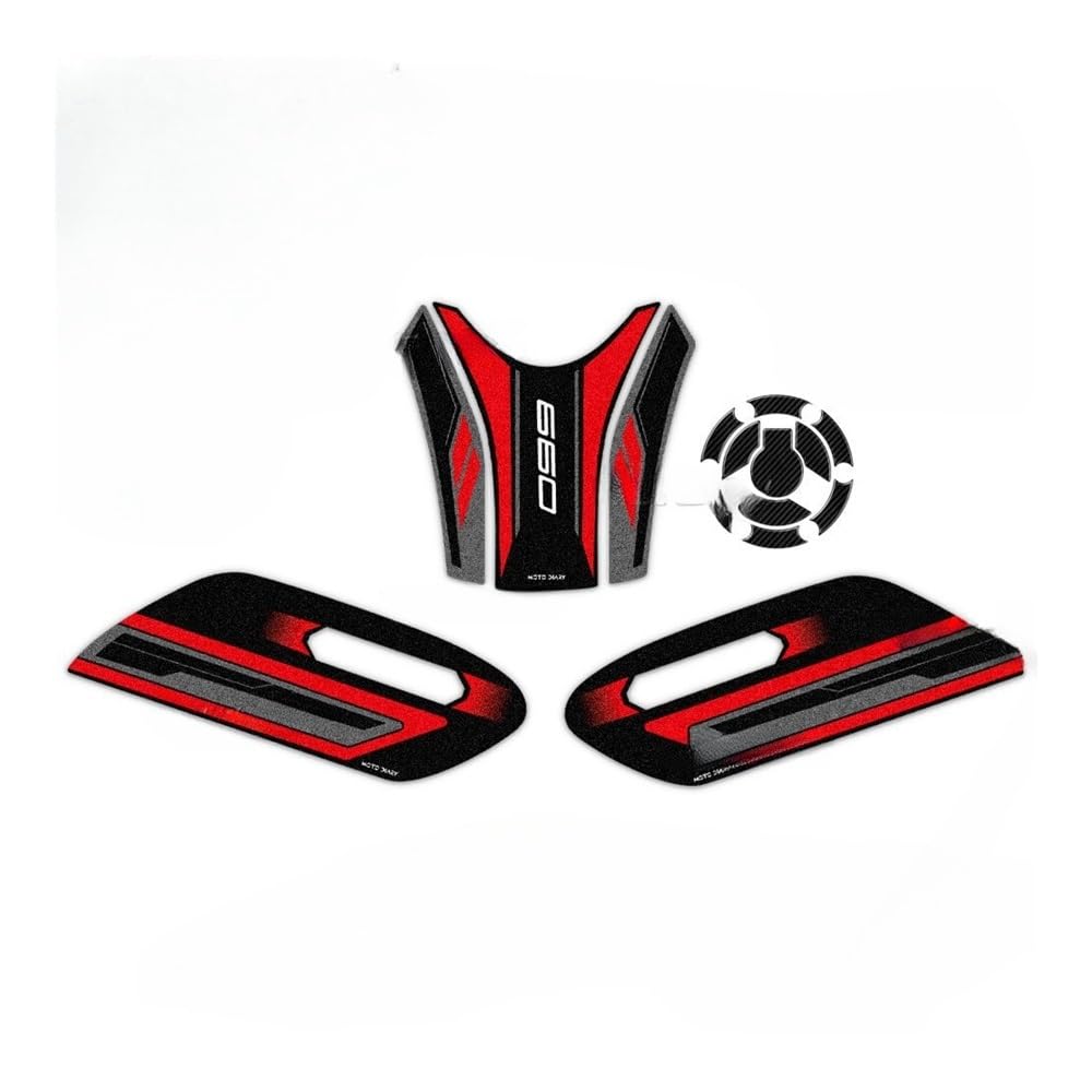 Motorrad Tank Aufkleber Motorrad Kraftstoff Tank Pad Aufkleber Schutz Knie Grip Decals Für Trident 660 2021-2024 2023 Kraftstoff Tank Aufkleber von HEUPYU