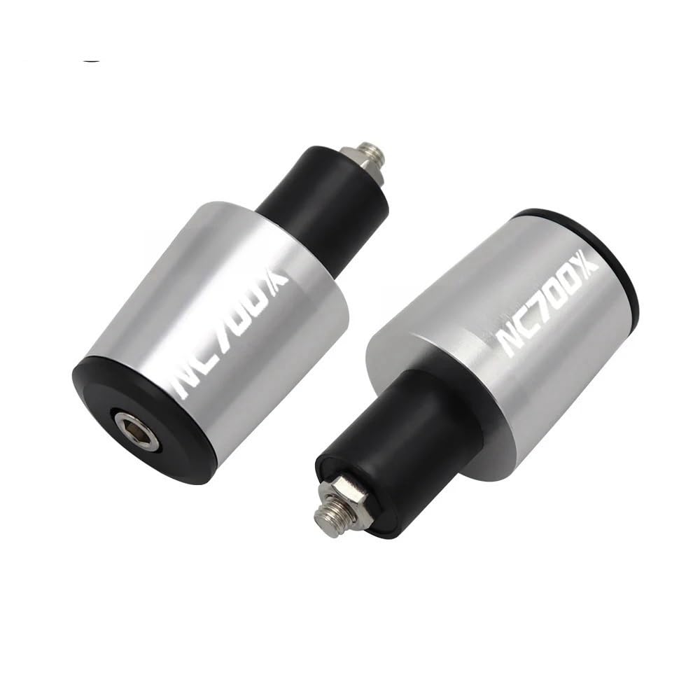 Lenkerenden Griffe Stecker Für Hon&da NC700X NC700 X NC 700X Motorrad 7/8''22mm CNC Aluminium Lenker Griffe Griff Bar Kappe End Stecker von HEWPNGS