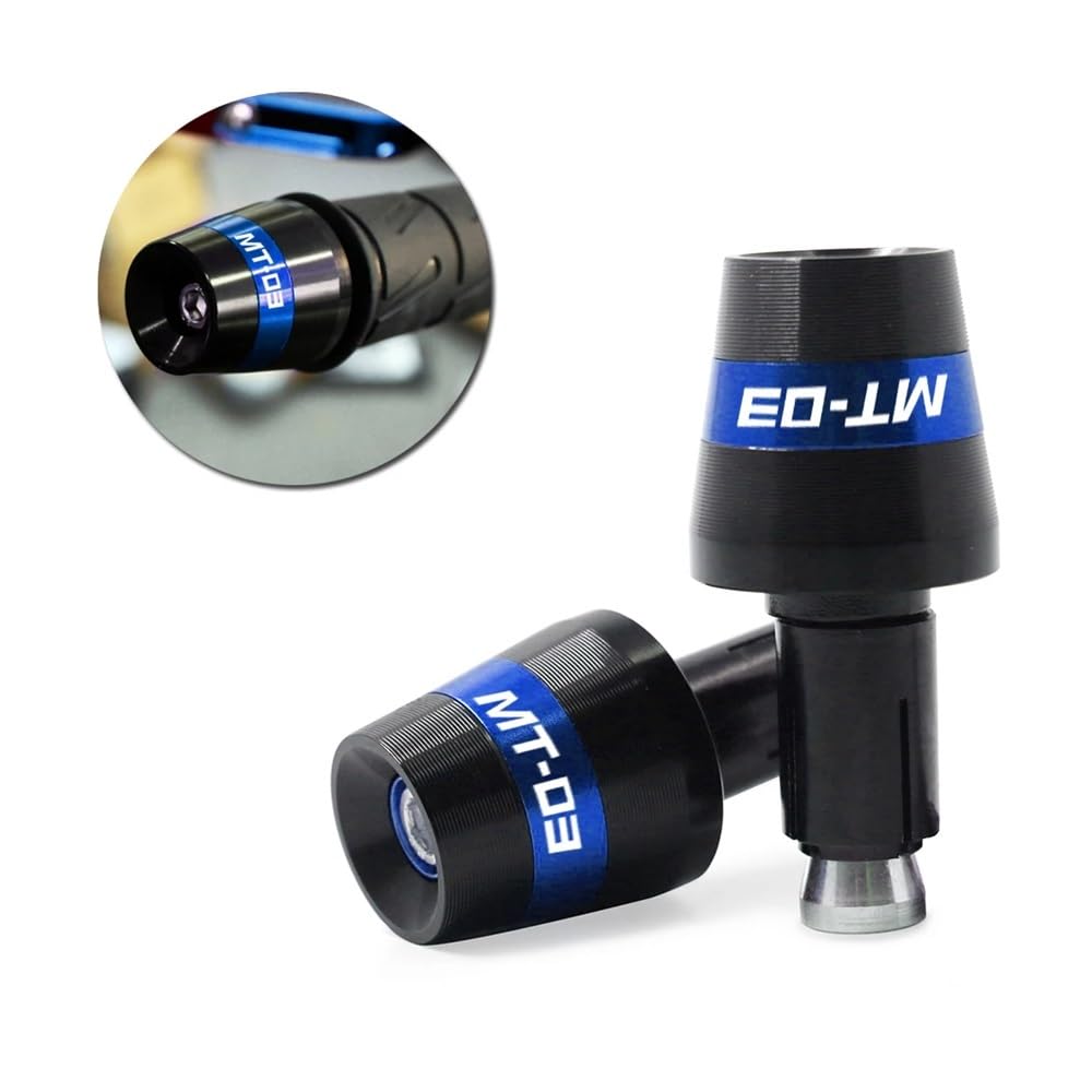 Lenkerenden Griffe Stecker Universal Motorrad 7/8''22mm Lenkergriffe Enden Lenkerkappe Endstopfen Gegengewicht Slider Für Yam&aha MT-03 MT03 MT 03 von HEWPNGS