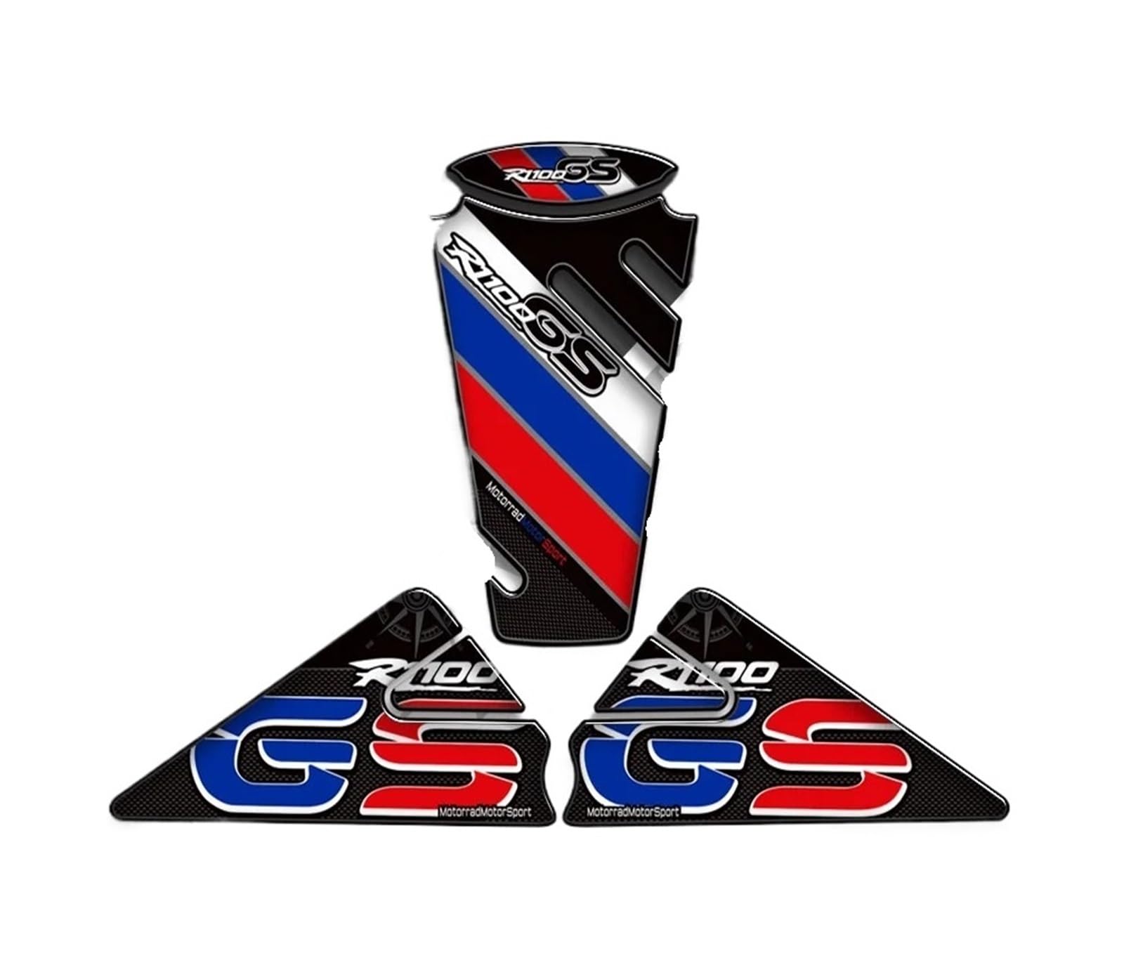 Motorrad-Tankaufkleber Aufkleber Schutz Für R1100GS R 1100 GS R1100 GSA Motorrad Tank Decals Knie Pad Griffe Gas Heizöl Kit ADV Abenteuer von HEWPNGS