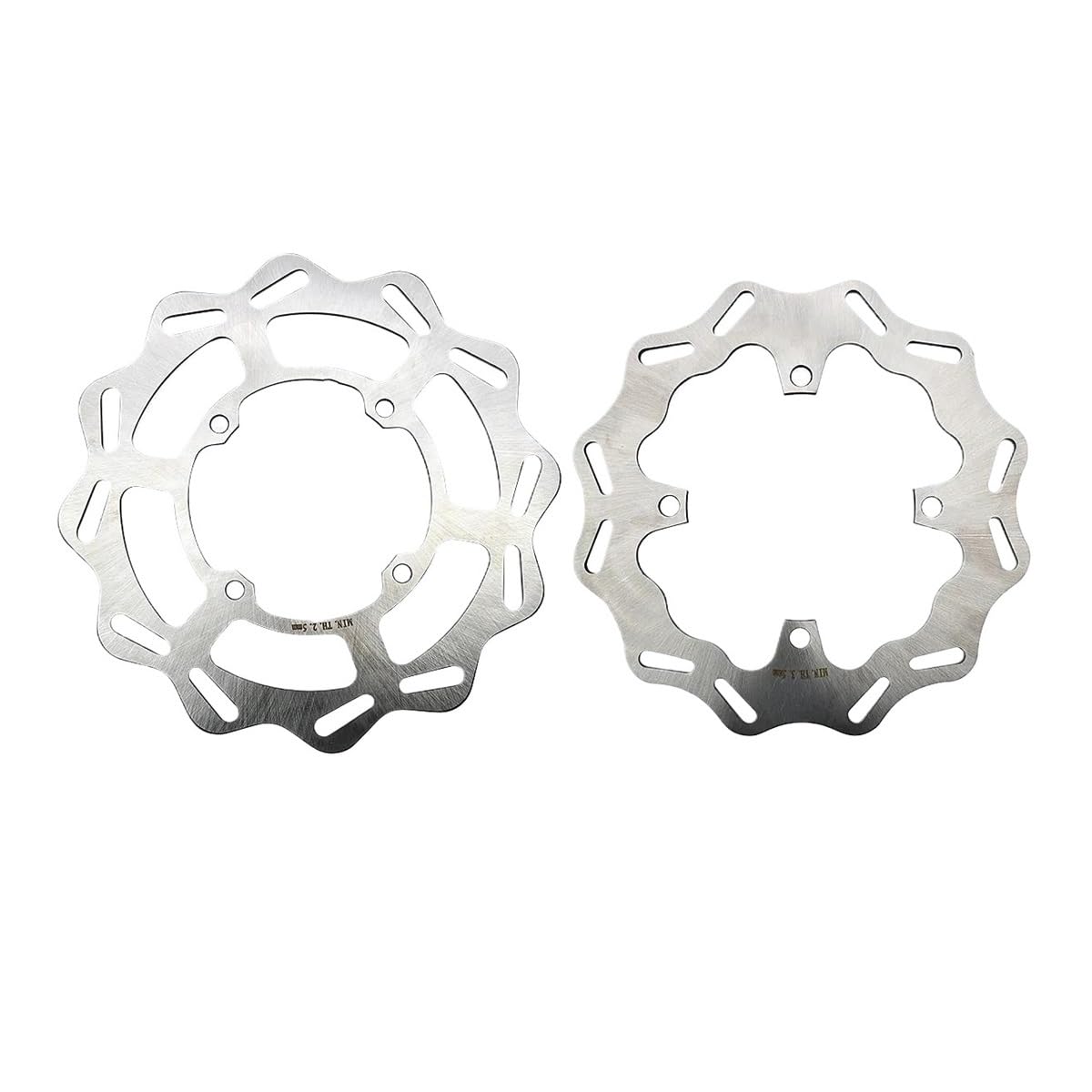 Motorrad-Bremsscheiben KX250F KX450F Motorrad Vorne Hinten Bremsscheibe Rotor Für KX Für KLX Für KX125 KX250 KLX450R Motocross Zubehör 270mm 240mm(Front and Rear) von HEXEH