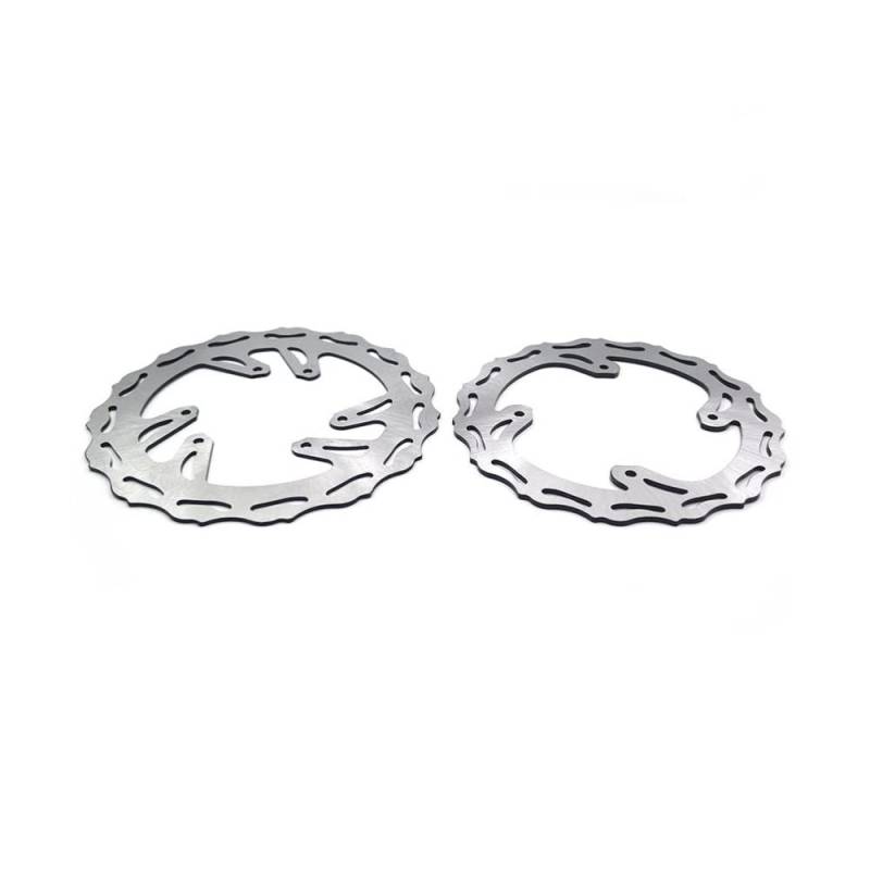 Motorrad-Bremsscheiben Motorrad-Bremsscheibensatz Für Vorder- Und Hinterrad Dirt Bike Floating Pads 260 Mm 240 Mm Für CRF250R CRF450R RX RWE(Front Rear Disc) von HEXEH