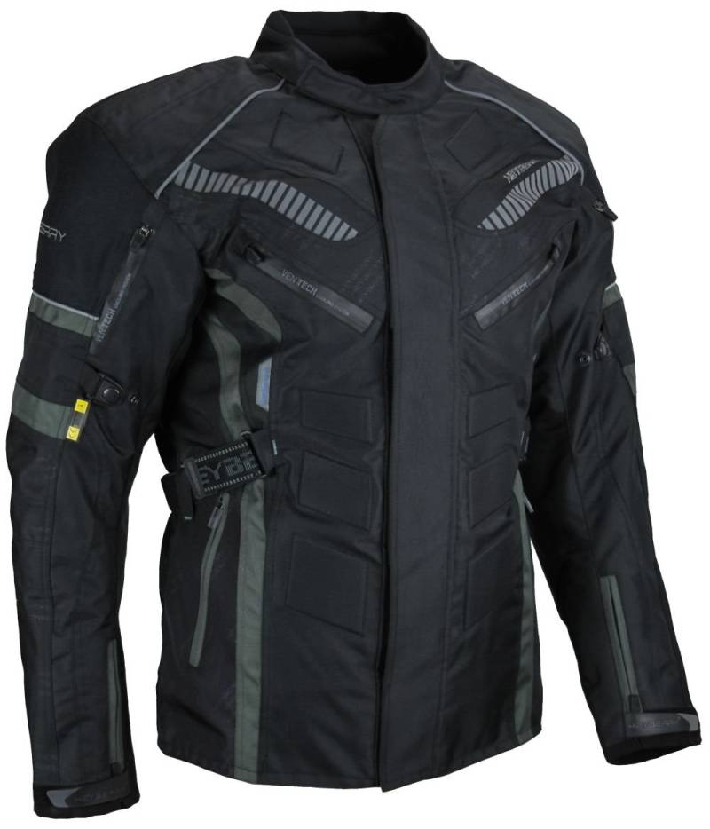 HEYBERRY Herren Touren Motorradjacke Textil grau Gr. L von HEYBERRY