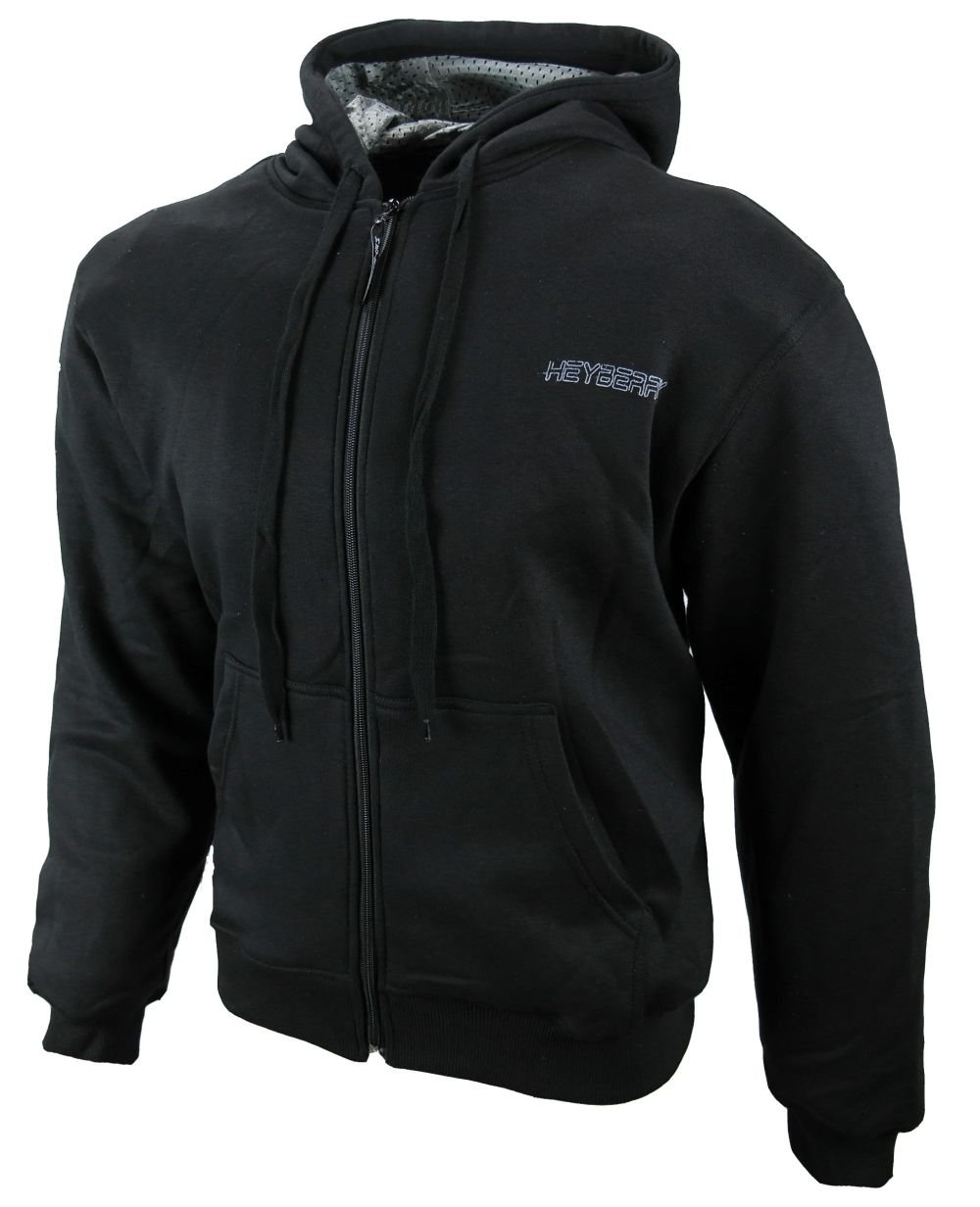 HEYBERRY Hoody Motorradjacke Roller Jacke Schwarz Gr. XL von HEYBERRY