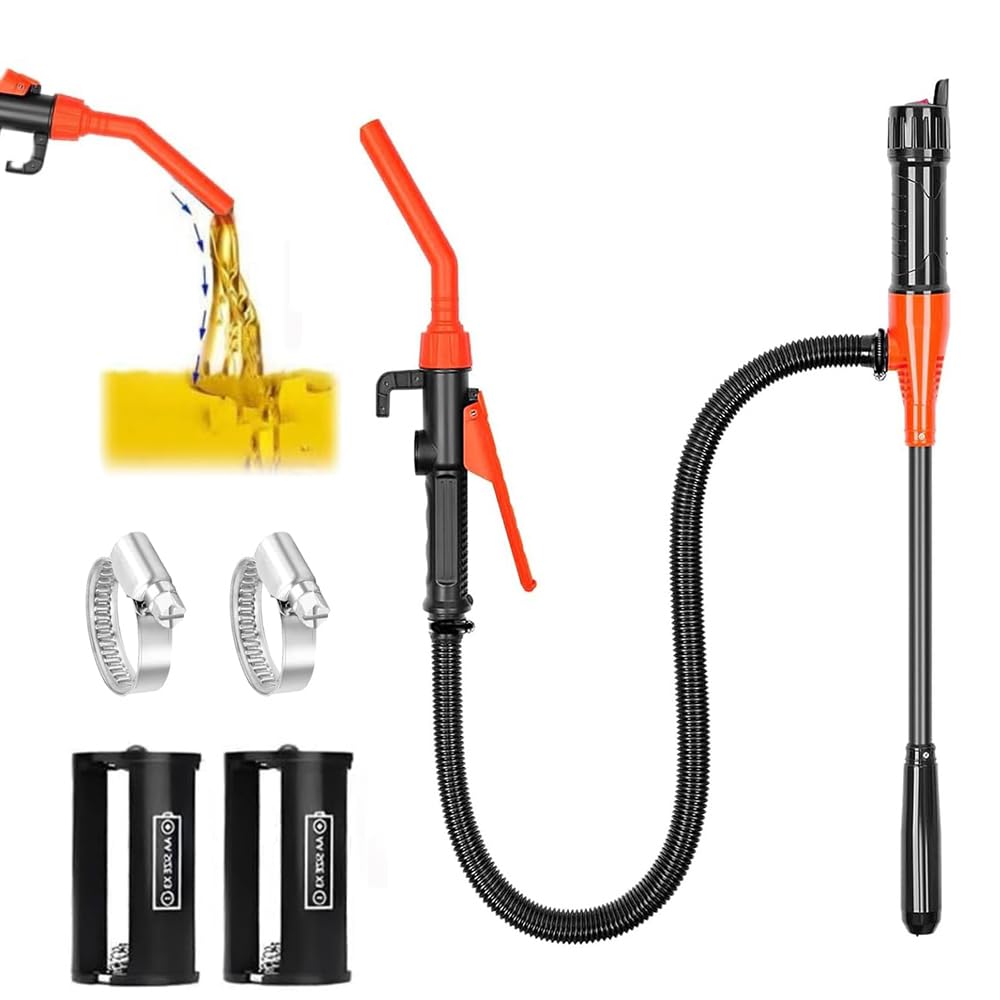 Elektrische Transferpumpe, Batteriebetriebene Flüssigkeitstransferpumpe, Tragbare Elektrische ölpumpe, Siphon Pumpe tragbare Automatische Absaugung Pumpe, Kanisterpumpe Elektrisch Gas 2.4 GPM von HEYIDAMAI