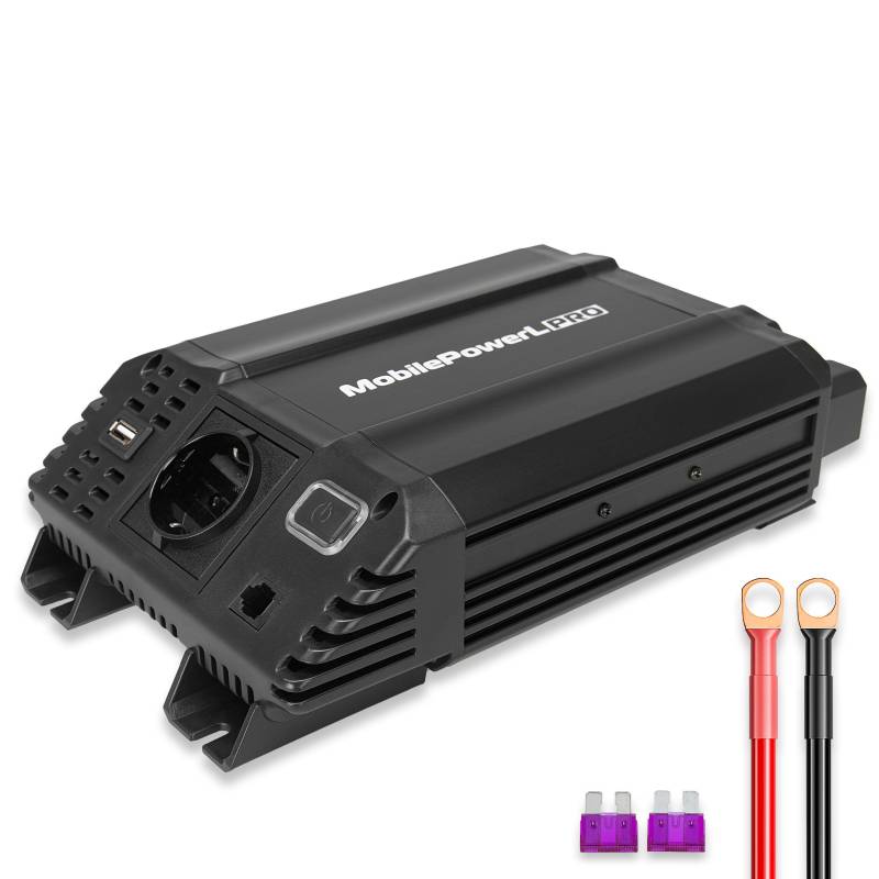 HEYNER® Power Inverter 12V zu 230V, 600 W Dauerleistung, 1200 W Peak von HEYNER