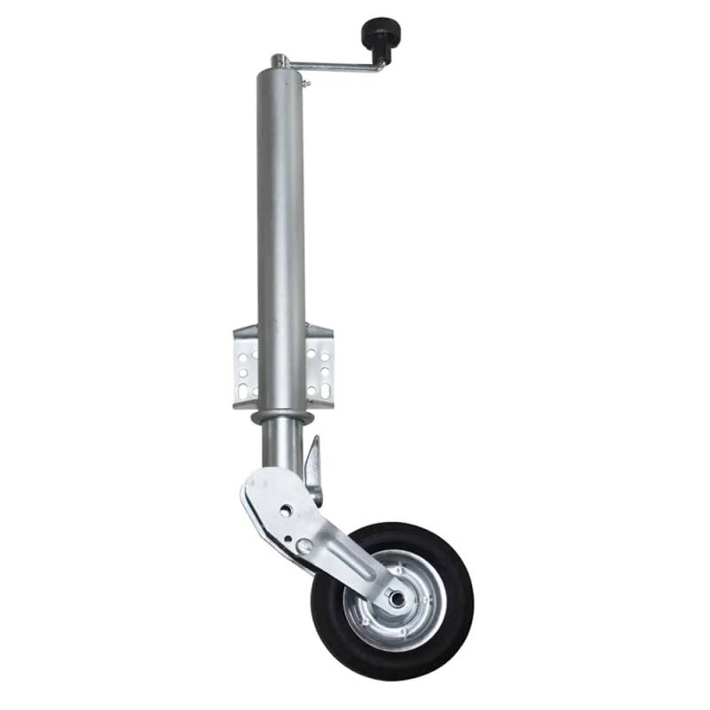 HEYOUTH Stützrad Anhänger,Stützräder 500KG Stützlast,Automatik Stützrad 60mm Klappbar,Anhänger Trailer Rad 200x50mm,Schwerlast Stützrad,für Trailer und PKW Anhänger,Robustes und Verstellbares Stützrad von HEYOUTH