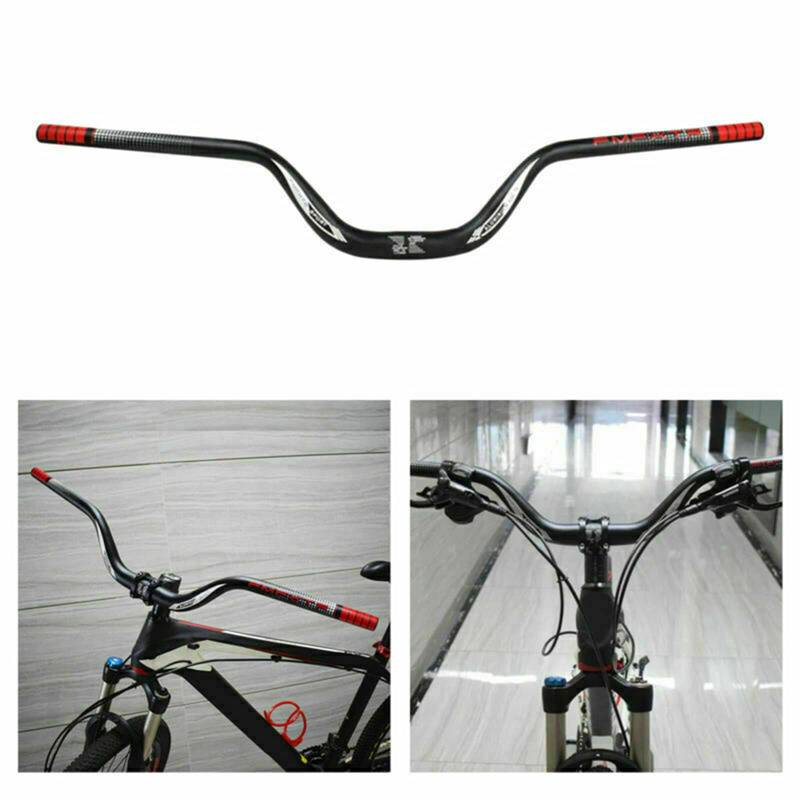 HEZHU Mountainbike Links MTB 31,8 mm High Riser Lenker passend für 22,2 mm Links (Rot) von HEZHU