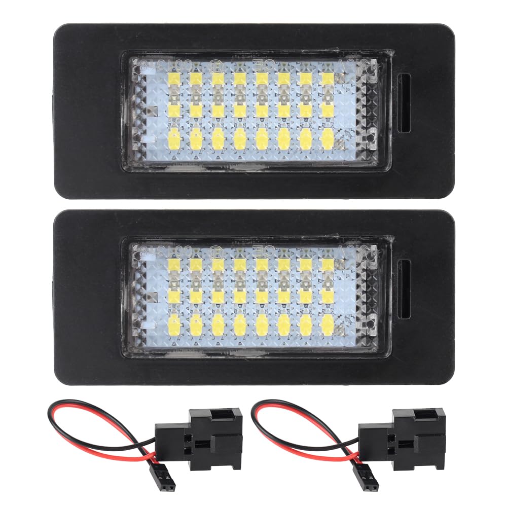 HFANGYU LED 8T0943021 passend für A4 B8 A5 S5 Q5 TT Passat 5D R36 Autozubehör 2 Stück Kennzeichenbeleuchtung 6500 K 12 V 3 W von HFANGYU