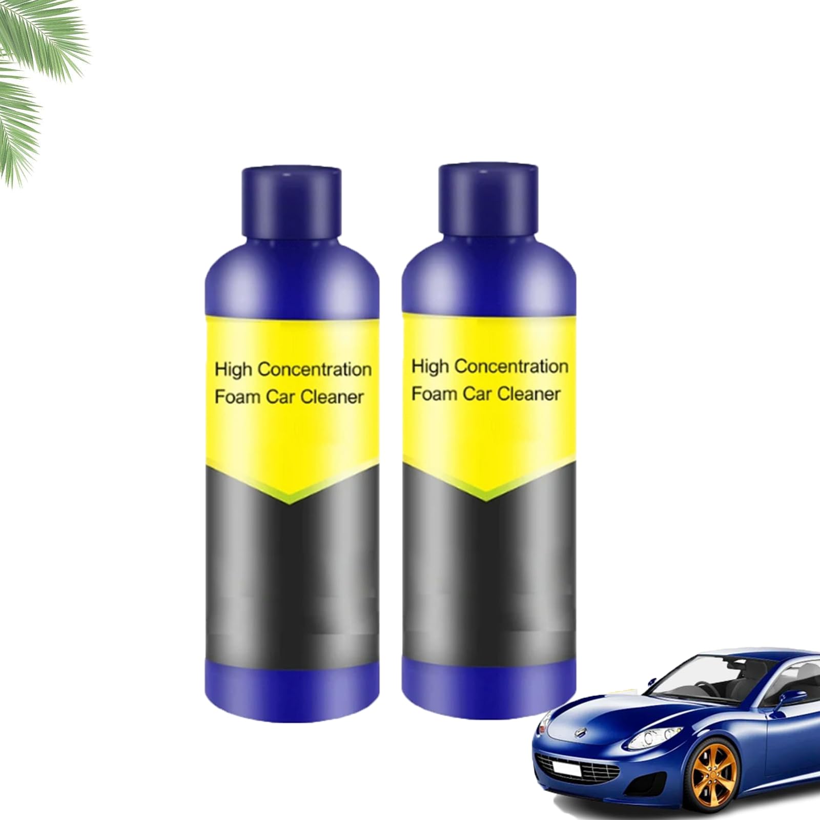 Hochkonzentrierter Autoschaumreiniger, Magic Foam Cleaner, Mehrzweck-Schaumreiniger, kraftvoller Fleckenentferner-Schaumreiniger fürs Auto (2PCS) von HFDHD