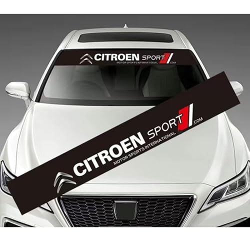 Auto-Windschutzscheibenaufkleber, für Citroen C4 SpaceTourer 2018-2023 Sonnenschutzleiste für die Frontscheibe, Personalisierte dekorative Aufkleber von HFFTYU