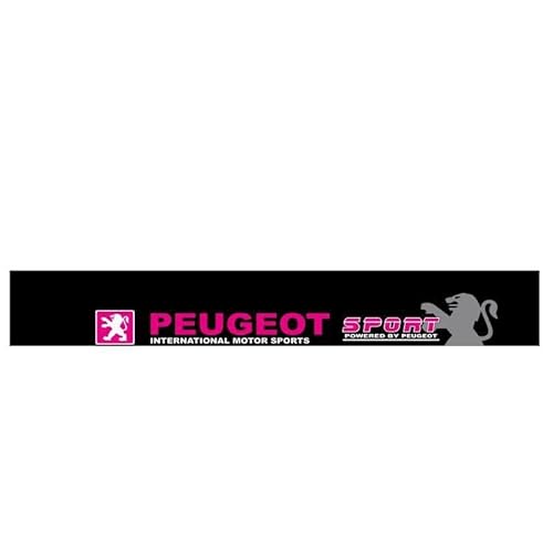 Auto-Windschutzscheibenaufkleber, für Peugeot 107 207 407 408 206 306 307 308 406 806 Sonnenschutzleiste für die Frontscheibe, Personalisierte dekorative Aufkleber von HFFTYU