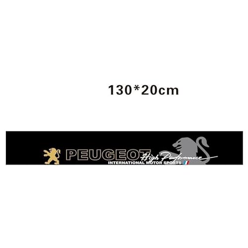 Auto-Windschutzscheibenaufkleber, für Peugeot 2008 2020-2023 Sonnenschutzleiste für die Frontscheibe, Personalisierte dekorative Aufkleber von HFFTYU