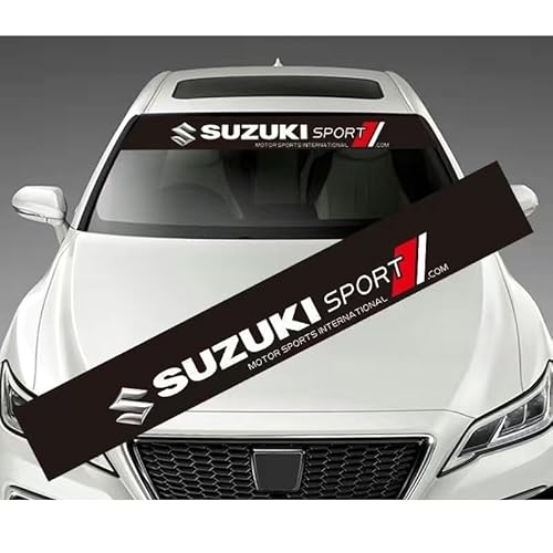 Auto-Windschutzscheibenaufkleber, für Suzuki Jimny Swift Grand Vitara Ignis Kizashi Sonnenschutzleiste für die Frontscheibe, Personalisierte dekorative Aufkleber von HFFTYU