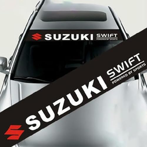 Auto-Windschutzscheibenaufkleber, für Suzuki Swift 2017-2021 2022 2023 Sonnenschutzleiste für die Frontscheibe, Personalisierte dekorative Aufkleber von HFFTYU