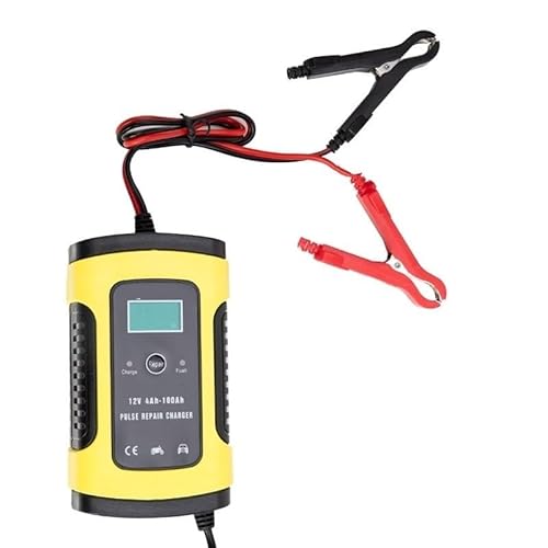 Autobatterie Ladegerät, Vollautomatische Autobatterie-Ladegerät 110V bis 220V 12V 6A intelligente schnell for Auto-Auto-Motorrad-Batterien Lade von HFGDRH