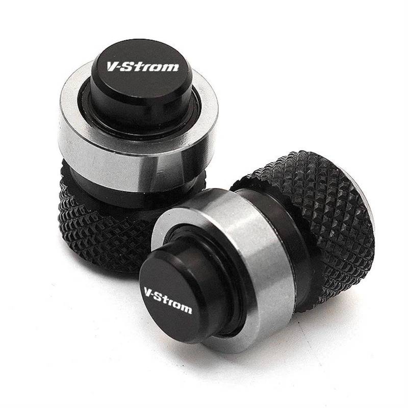 Motorrad-Ventilkappen Aluminium Motorrad Zubehör Rad Reifen Ventil Stem Caps Abdeckungen Für Suzuki VSTROM 650 DL250 DL650 V-Strom DL1000 DL 650/XT 1000/XT(Color:Grey) von HFMXZHI