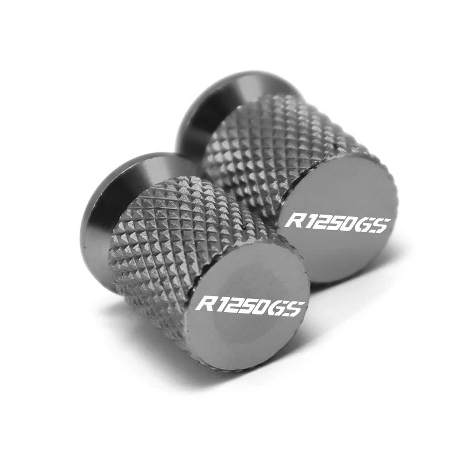 Motorrad-Ventilkappen Für BMW R1250GS R 1250 GS R 1250GS R1250 GS Adventure Motorrad CNC Reifen Ventilkappen Air Stem Cover Plugs (Color : Grey) von HFMXZHI