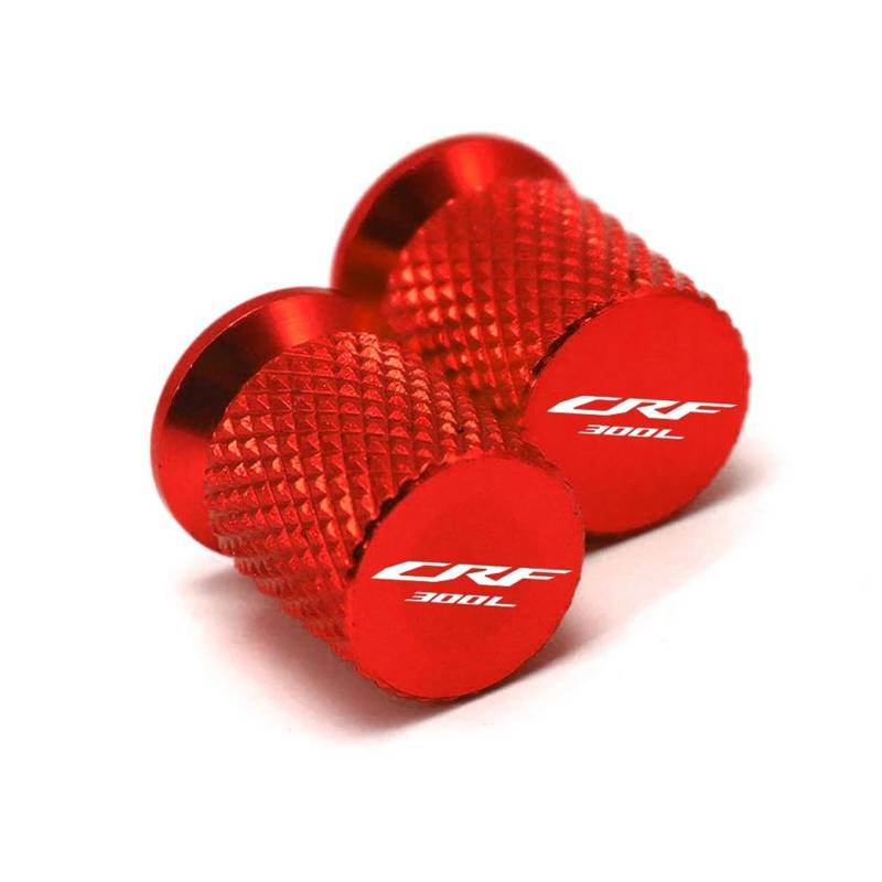 Motorrad-Ventilkappen Für H-ONDA CRF300L CRF300 L CRF 300L Für Rally 2021 2022 2023 2024 Motorrad Zubehör CNC Rad Reifen Ventil Kappen Abdeckung Stecker (Color : Rosso) von HFMXZHI