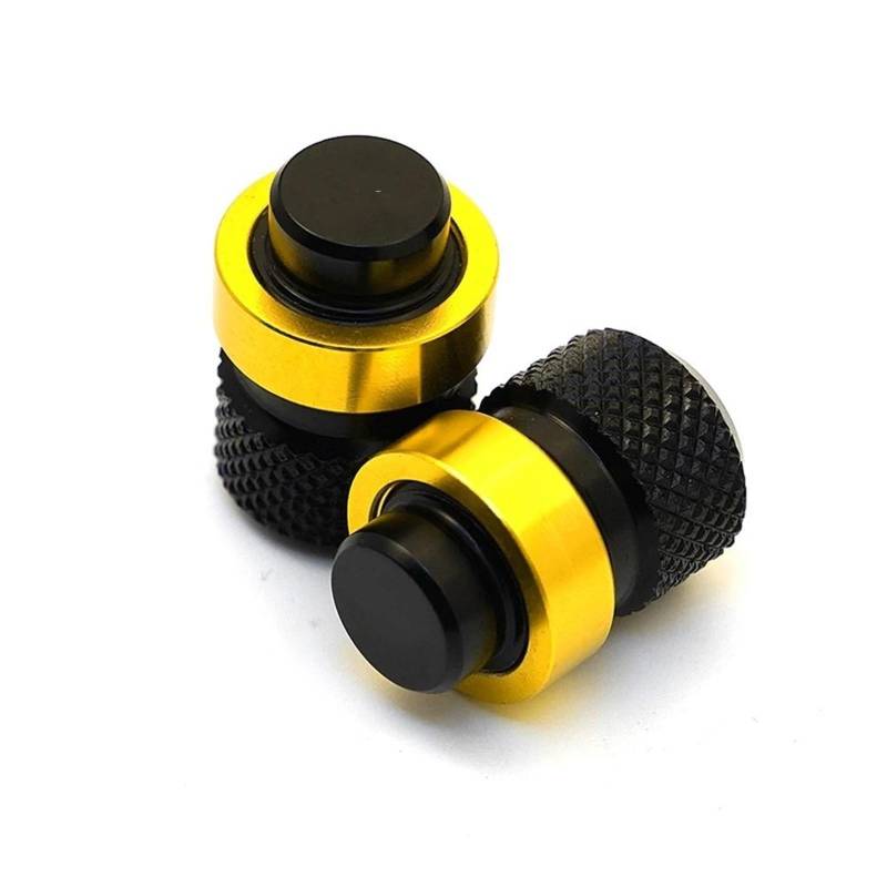 Motorrad-Ventilkappen Motorrad Reifen Ventil Air Port Kappen Stecker Aluminium Zubehör Für Kawasaki Z400 Z800 Z900 Z650 Z1000 Universal Z900 2022 2021 (Color : Gold) von HFMXZHI