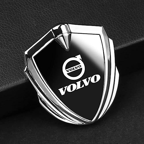 Auto Emblem Aufkleber für Volvo,Abzeichen Buchstaben Abzeichen Aufkleber Heckkoffer Abzeichen Heckklappen Logo Auto Dekoration,b von HGFDSERT