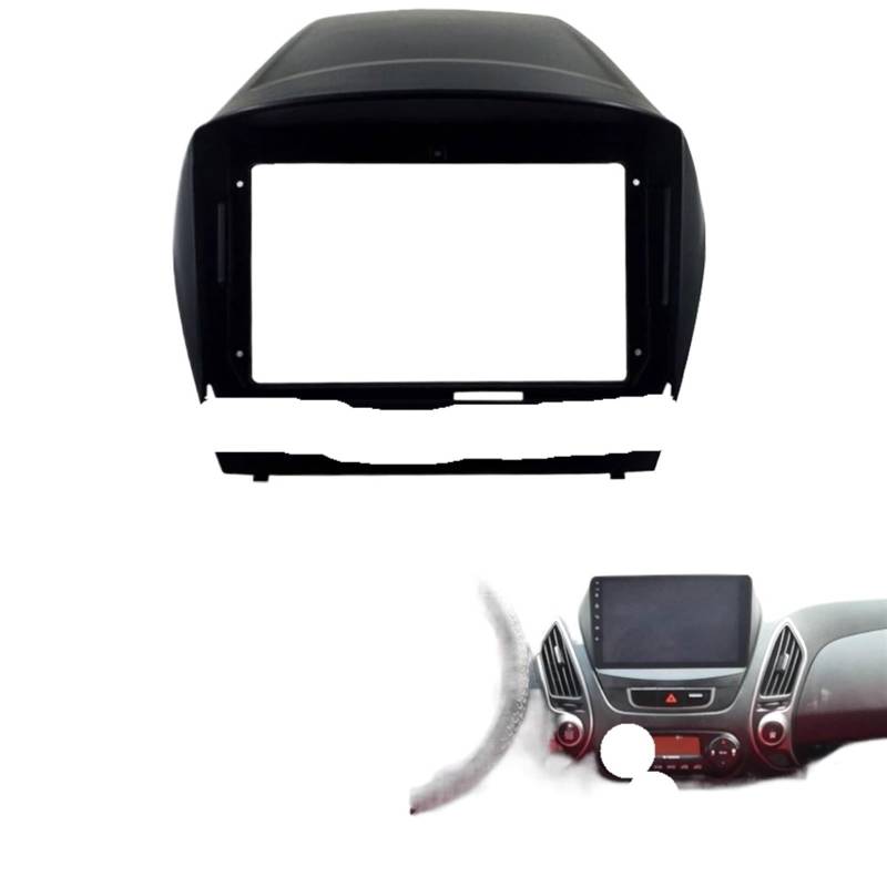 9-Zoll-2-Din-Autoradio-Rahmen/passend for HYUNDAI TUCSON IX35 2010–15 DVD-MP5-Player-Installationspanel Surround-Dash-Trim-Kit Audio Auto-Audio-Rahmen(9 inch frame) von HGFHGS