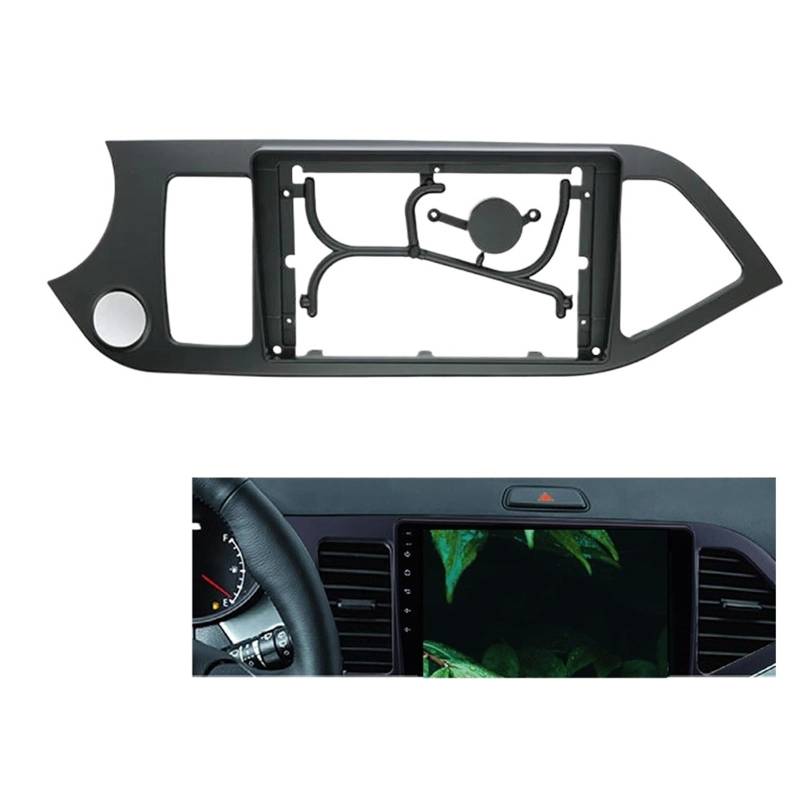 9-Zoll-Auto-DVD-Rahmen, Audio-Armaturenbrett-Verkleidung, Radio-Player-Bildschirm, 2 Din/Passend for Kia Picanto 2011-2017, Links-/Rechts-Kit Auto-Audio-Rahmen(Only Frame-right) von HGFHGS