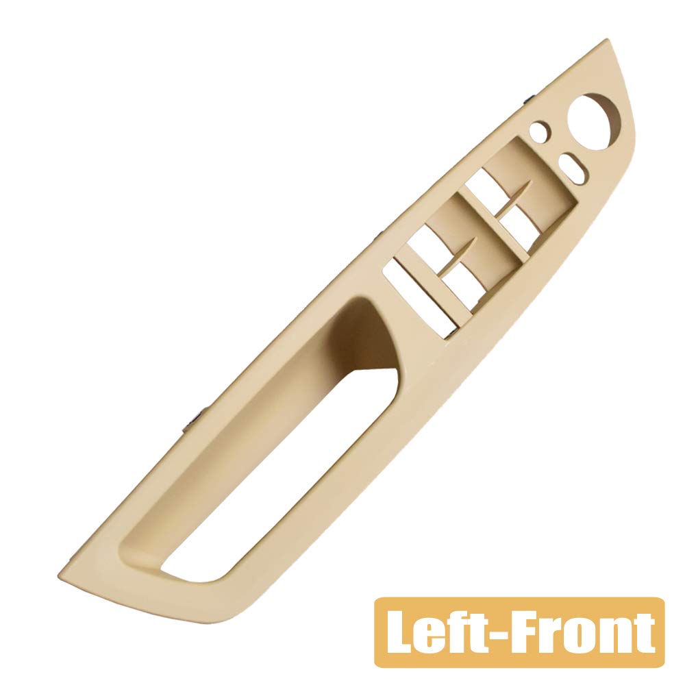 Auto-Innenraum-Türgriff Auto links vorne Fahrersitz LHD Innentürgriff Innenverkleidung Pull Trim Abdeckung/Passend for BMW E70 E71 X5 X6 2007-2014 Innenraum Türgriff innen passend(Beige-Panel) von HGFHGS