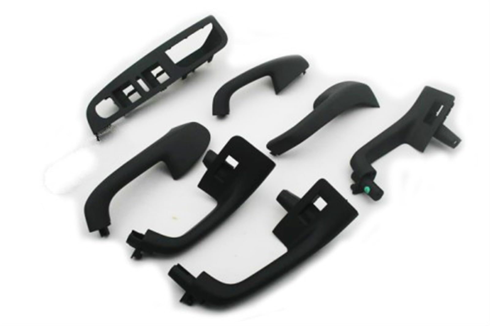 Auto-Innenraum-Türgriff Innen Haltegriff Set Satin Schwarz/Fit for VW MK5 Golf Jetta MK5 Innenraum Türgriff innen passend von HGFHGS