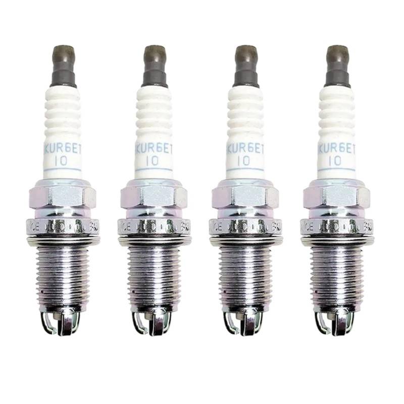 auto-zündkerzenschalter 4/6PCS 2397 BKUR6ET-10 Nickel Zündkerze Kompatibel mit Volkswagen Beetle Jetta Golf 2,0 L Mercedes-Benz C230 Audi A4 A6 90 100 Quattro(4 Spark Plugs) von HGFHGS