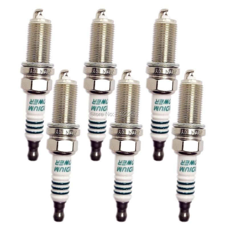 auto-zündkerzenschalter 4-6 Stück IKH22 5345 Iridium Power Zündkerze kompatibel mit Ford Mitsubishi Subaru Audi Porsche Volvo 267700-2650 I45 Autokerzenstecker(6pcs) von HGFHGS