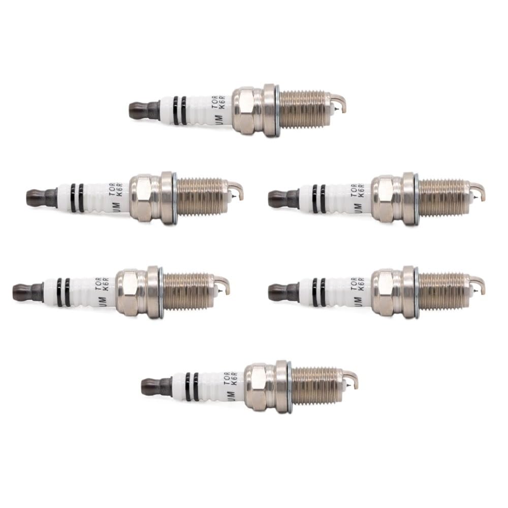 auto-zündkerzenschalter Iridium Platin Zündkerze K6RTIP Ersatz for Candle PFR6B Champion RC8WYP4 Denso IK20TT for F5DP0R(6 pieces with box) von HGFHGS