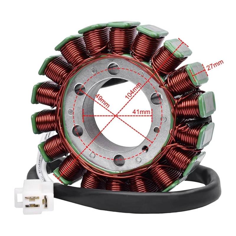 Motorrad Zubehör Generator Magneto Stator Spule for KLE650 Ver/s.ys Ninja EX650 650R ER650 ER-6N ER6N ER 650 ER 6N von HGRYNDRO