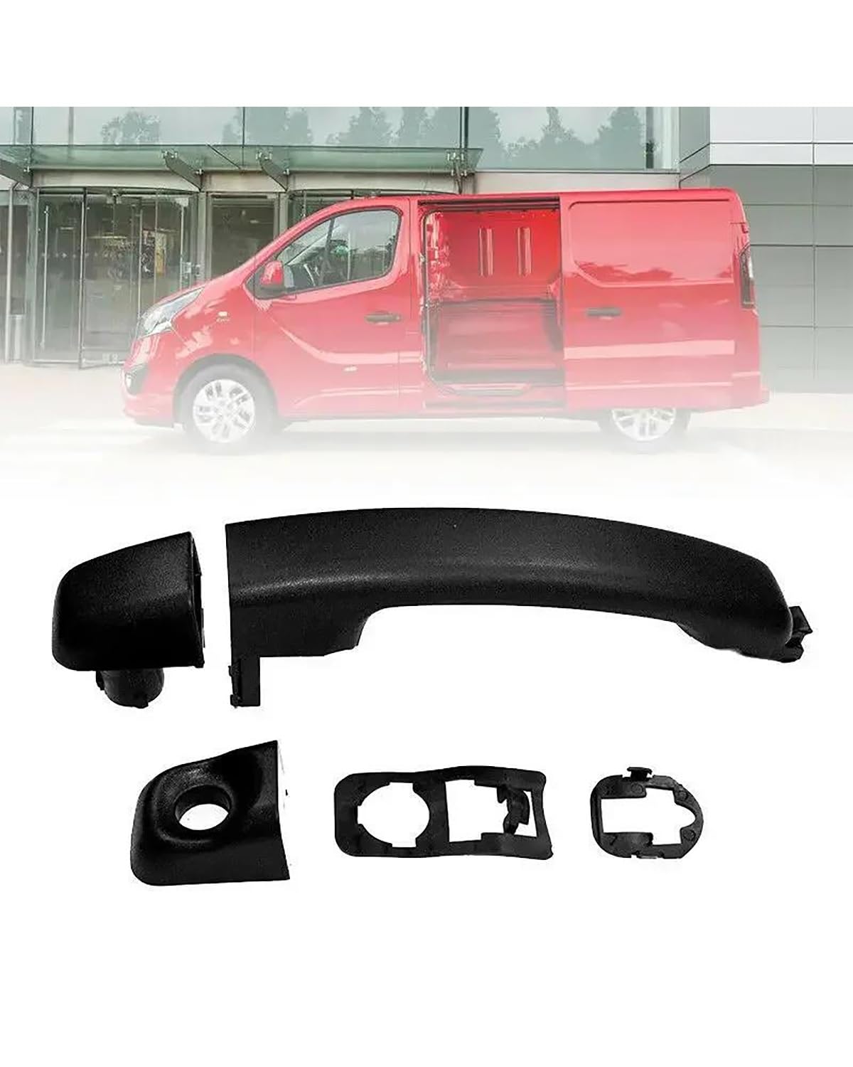 Außentürgriff 1PC Hinten Zurück Tür Griff FÜR Vauxhall FÜR Vivaro B Trafic Äußere Kit Auto Accessories95518889 Türgriff Blenden von HGYFS5