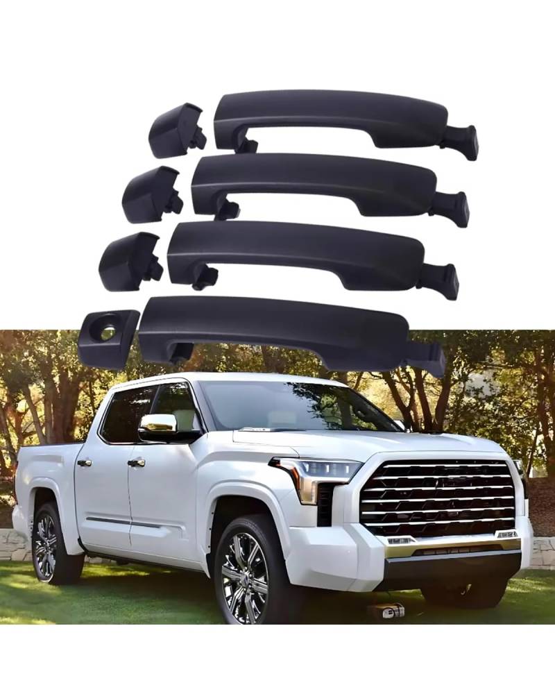 Außentürgriff 4Pcs Auto Außerhalb Außentür Griff Für Toyota Für Tundra 2007-2020 69217-0C030 69217-0C010 69210-0C010 Türgriff Blenden von HGYFS5