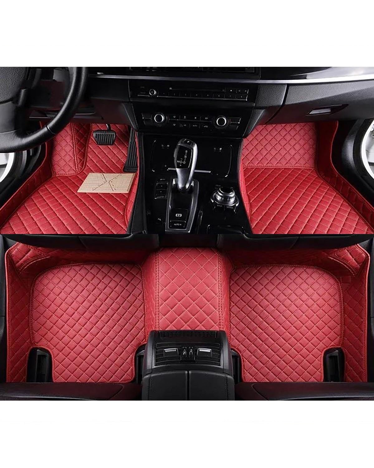 Auto Fussmatte 1Set Auto Fußmatten Für Acura Für RL Auto Fußraum Matten Auto Zubehör Auto Innen Auto Fußmatten(Red) von HGYFS5