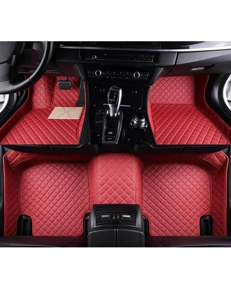 Auto Fussmatte 1Set Auto Fußmatten Für Acura Für RL Auto Fußraum Matten Auto Zubehör Auto Innen Auto Fußmatten(Red) von HGYFS5