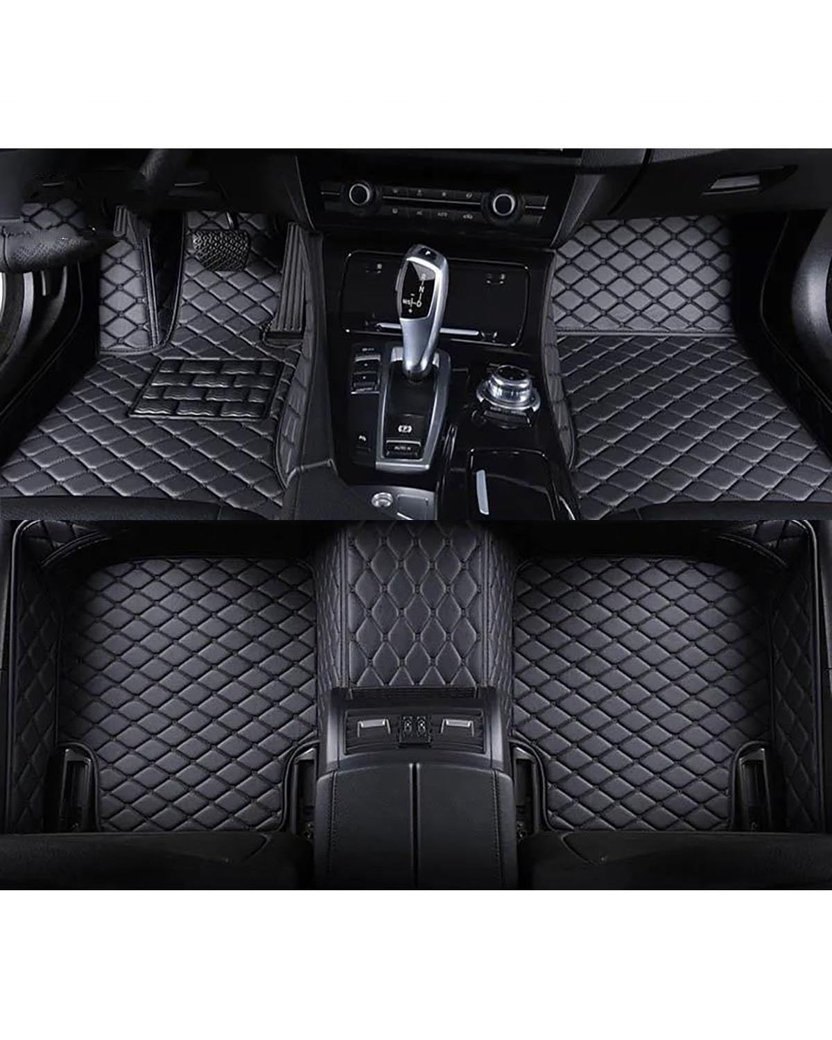 Auto Fussmatte 1Set Auto-Fußmatten Für Benz Für E-Klasse 2006 2007 2008 Auto-Fußteppich Auto-Fußraummatten Autozubehör Auto Fußmatten(Black) von HGYFS5