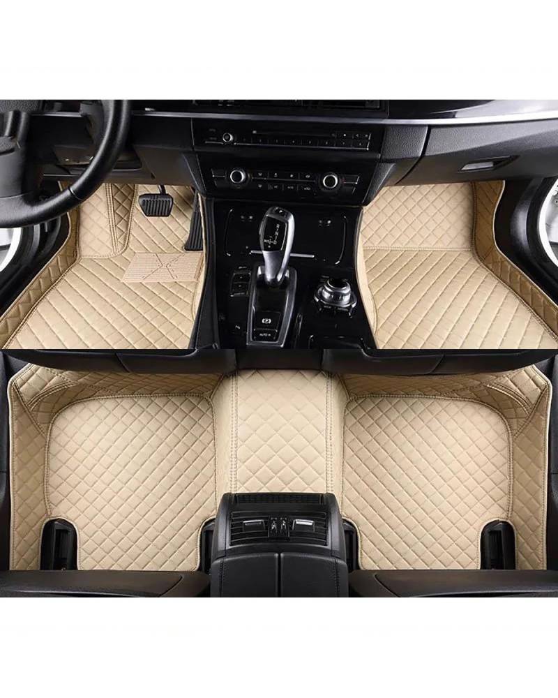 Auto Fussmatte 1Set Auto Fußmatten Für Volvoes Für V90 Auto Fußraum Matten Auto Zubehör Auto Innen Auto Fußmatten(Beige) von HGYFS5