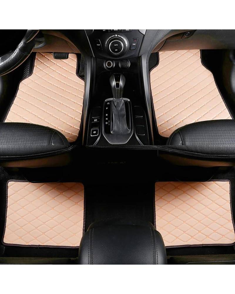 Auto Fussmatte 4 Stücke Auto Fuß Pads Für Skoda Für Fabia 2015 2016 2017 2018 2019 Auto Fußmatten Auto Innen Teile Teppiche Auto Fußmatten(Beige) von HGYFS5