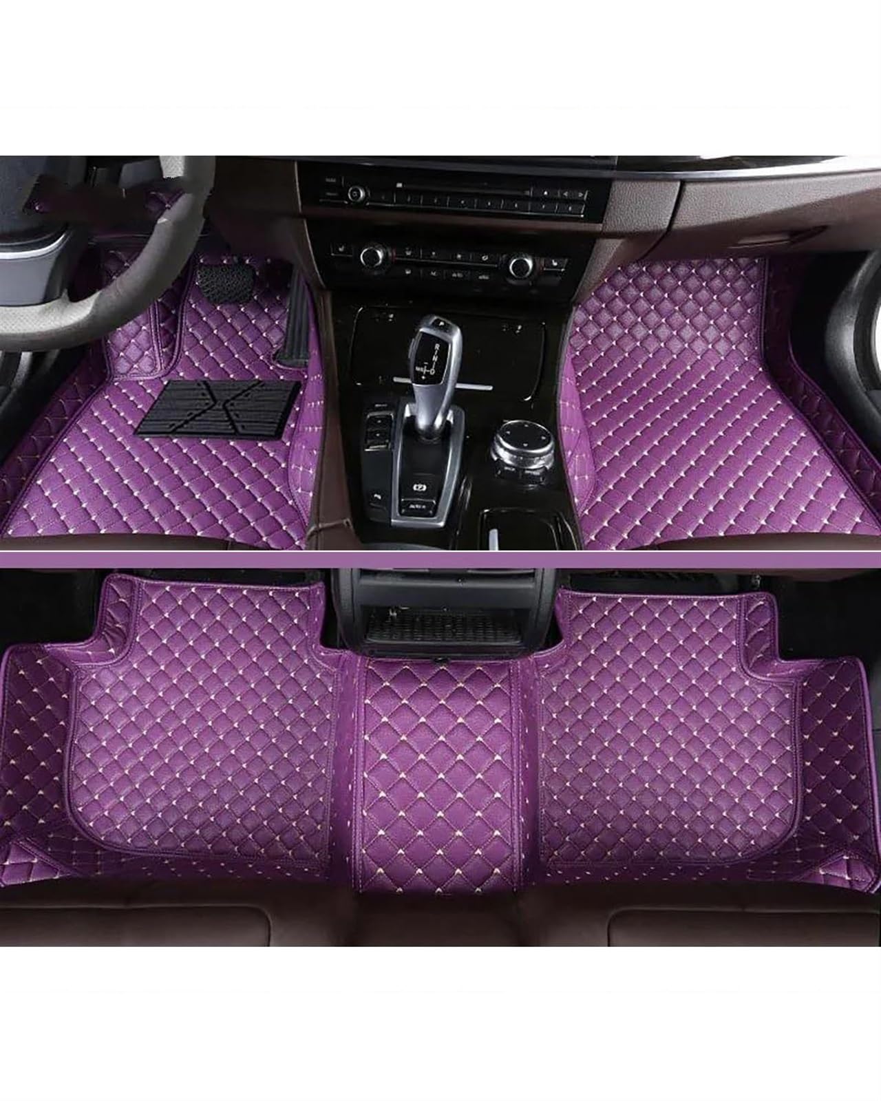 Auto Fussmatte Auto-Fußmatten Für 3er E46 1997 1998 1999 2000 2001 2002 2003 2004 Autoteppiche Fuß Coche Autoinnenausstattung Auto Fußmatten(Purple) von HGYFS5