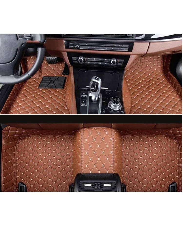 Auto Fussmatte Auto-Fußmatten Für A4 Für B6 2000 2001 2002 2003 2004 Autoteppiche Fuß Coche Autoinnenausstattung Auto Fußmatten(Brown) von HGYFS5