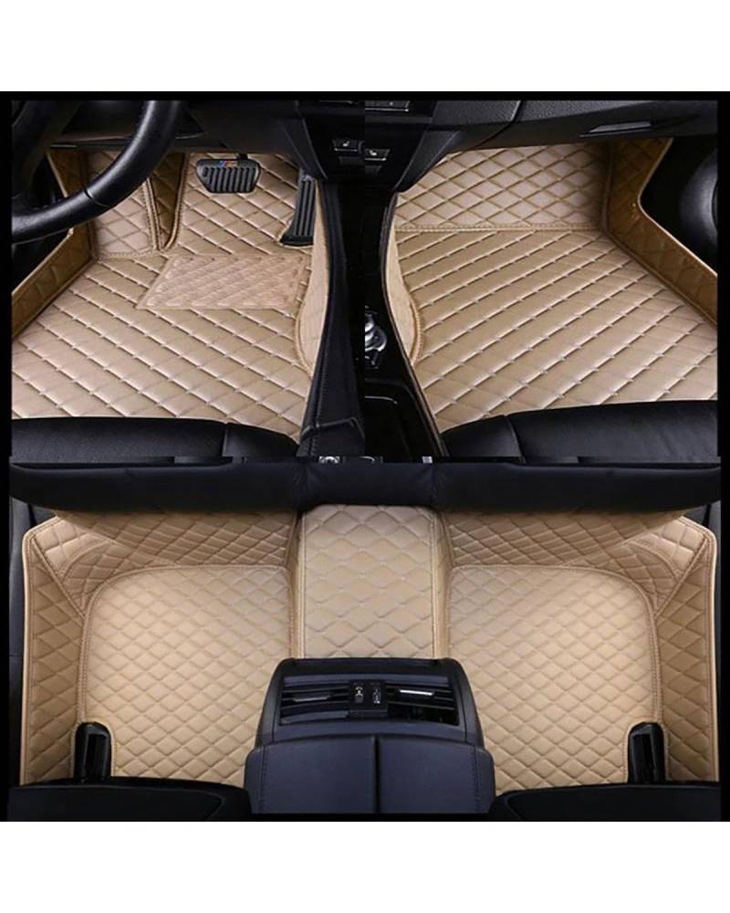 Auto Fussmatte Auto-Fußmatten Für Benz Für EQS Für X296 2022-2024 Für V297 2021-2024 Auto Fußmatten(Beige,for X296 2022-2024) von HGYFS5