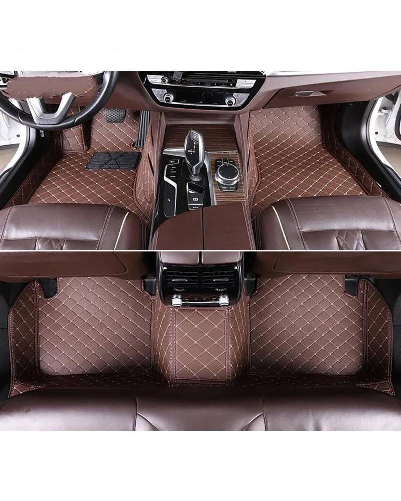 Auto Fussmatte Auto-Fußmatten Für Lexus Für GX Für GX460 Für GX470 Autoteppiche Fuß Coche Autoinnenausstattung Auto Fußmatten(Coffee,2001-2009) von HGYFS5